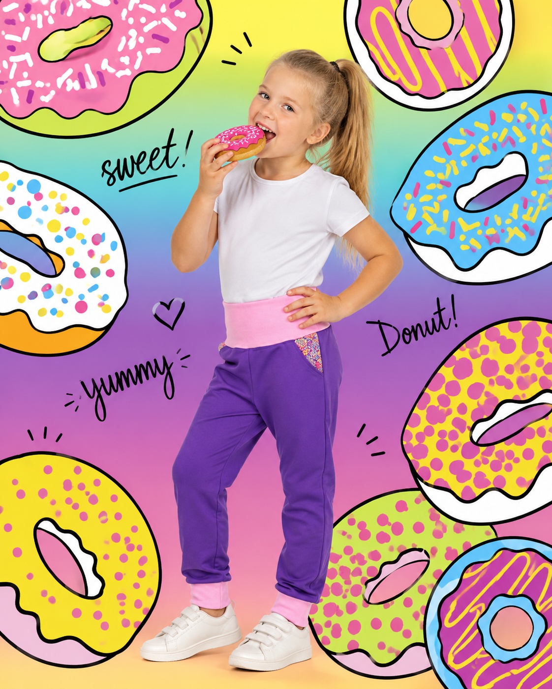 Dětské softshellové kalhoty - nezateplené, Donut, 2 barevné varianty