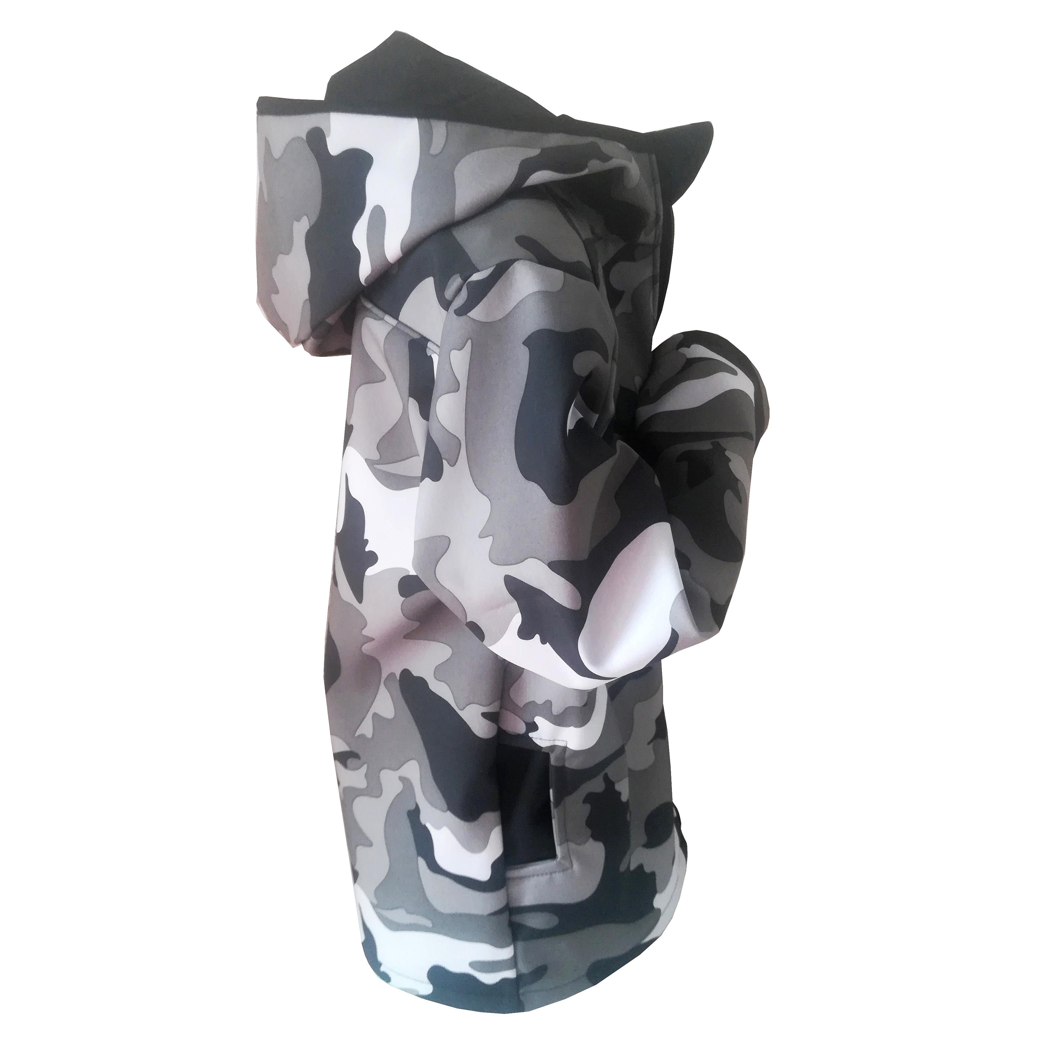 Dětská softshellová bunda s fleecem, Maskáč