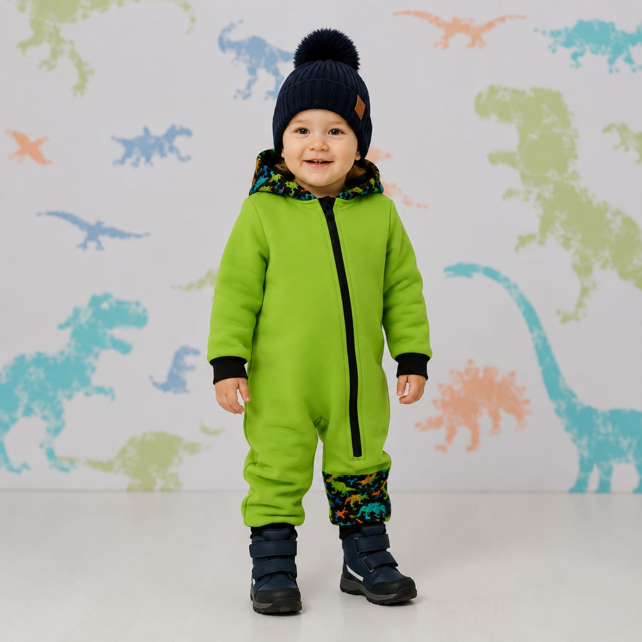 Chlapecká zimní softshellová kombinéza DINO – do mrazu i sněhu, 4 barevné varianty