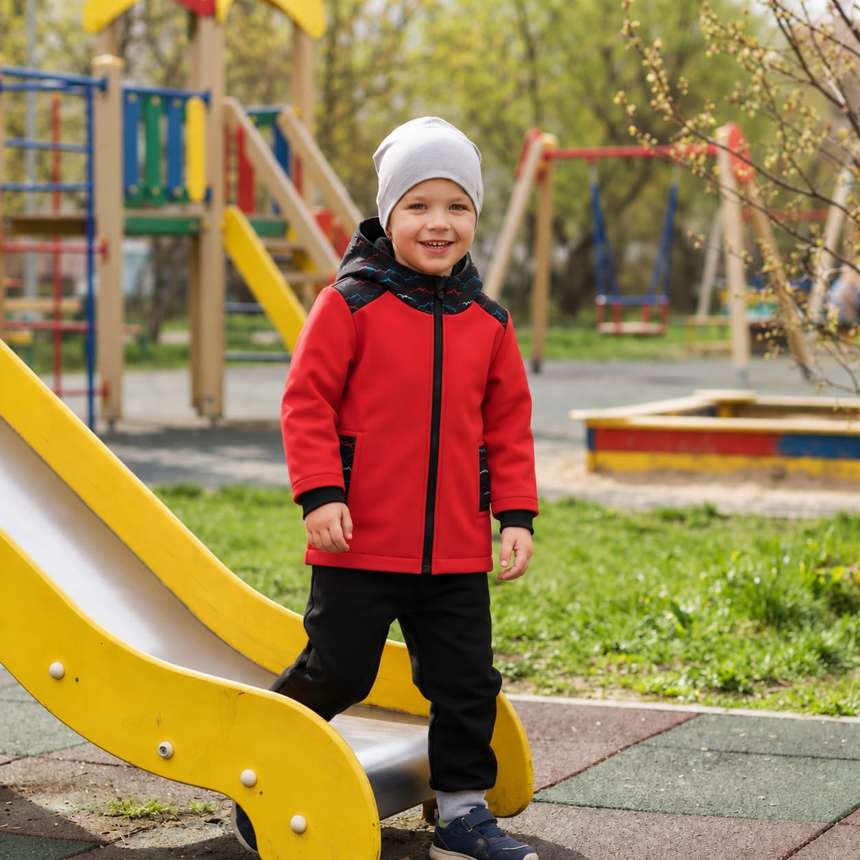Chlapecká softshellová bunda s fleecem HORY – 4 barevné varianty