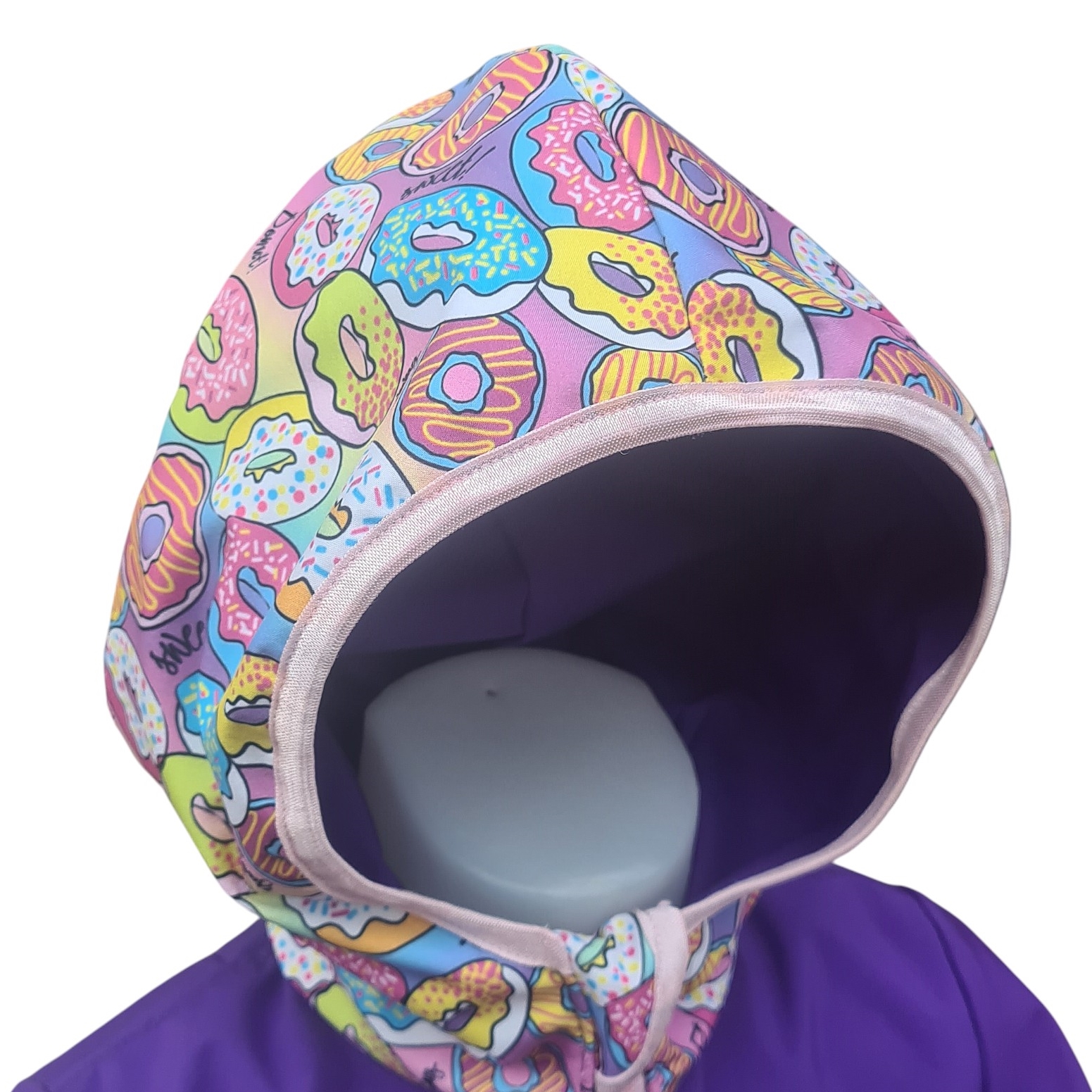 AKCE Dívčí softshellový kabátek, NEZATEPLENÝ, Donut, levandulový, vel. 104