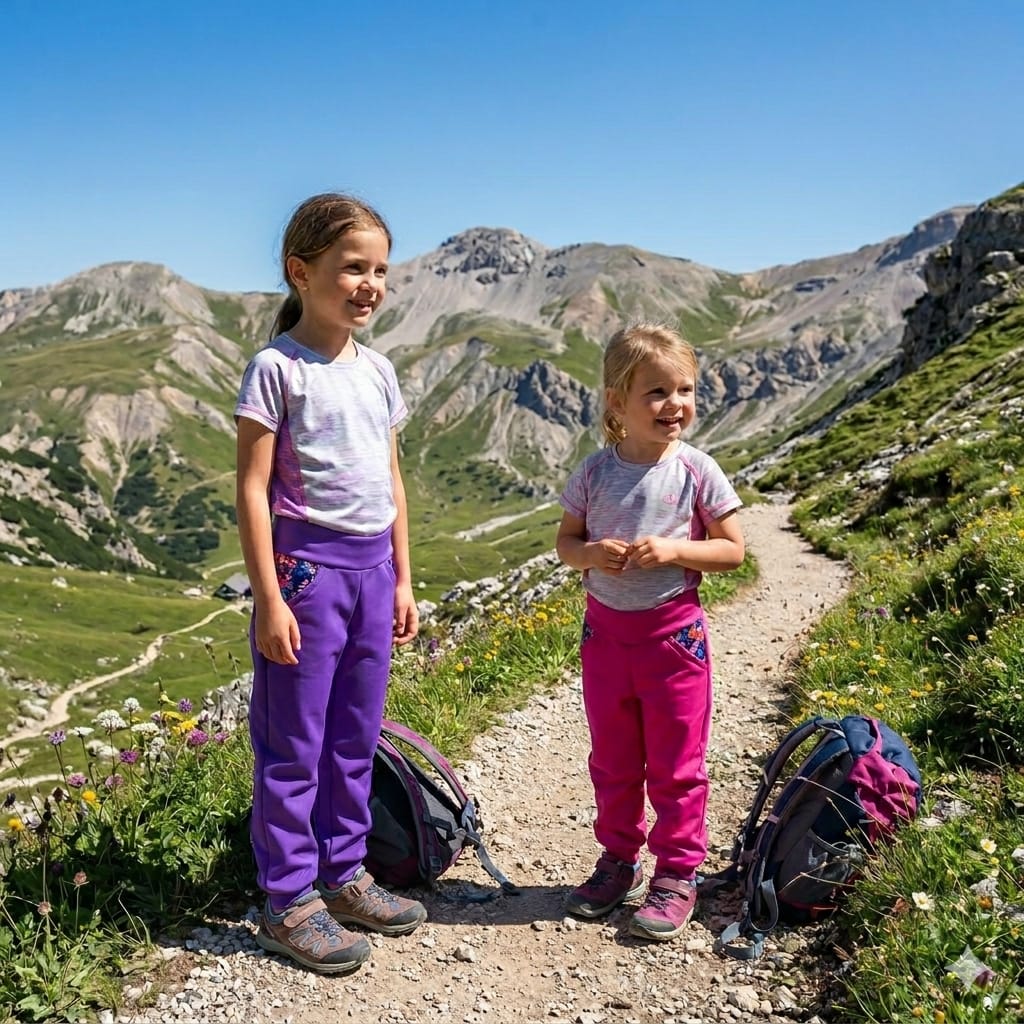 Dětské softshellové kalhoty - nezateplené, Růžové květy, tmavě růžové, vel. 116