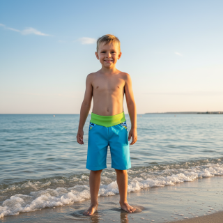 Letní softshellové kraťasy s membránou, Surf, modré