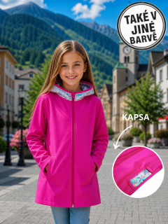 Dívčí softshellový kabátek – nezateplený, Chameleoni, 3 barevné varianty
